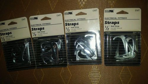40 Drive Strap Nails 1/2&#034; Steel EMT Conduit electrical fitting supplies LOWES