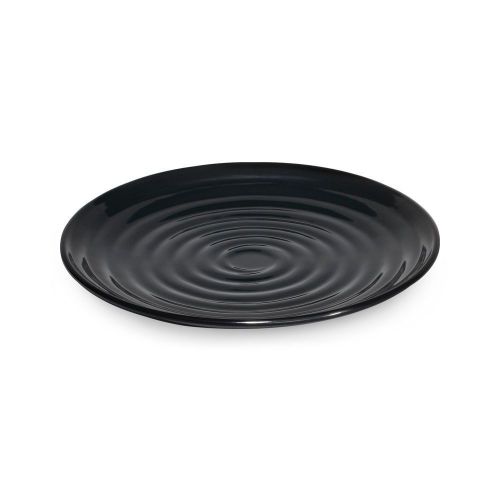 G.E.T. ML-84-BK Milano 15&#034; Black Round Plate - 6 / CS