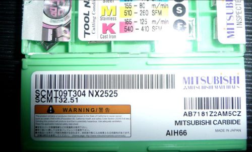 NEW in box MITSUBISHI SCMT09T304 NX2525 SCMT32.51  Carbide Inserts 10PCS/Box