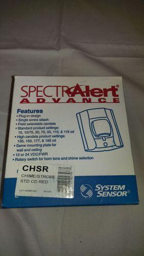System Sensor Honeywell CHSR Chime Strobe Red