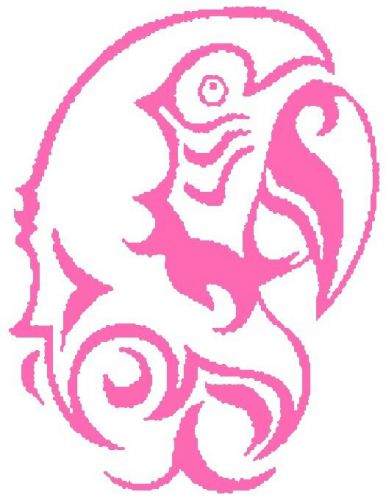 30 Custom Pink Parrot Personalized Address Labels