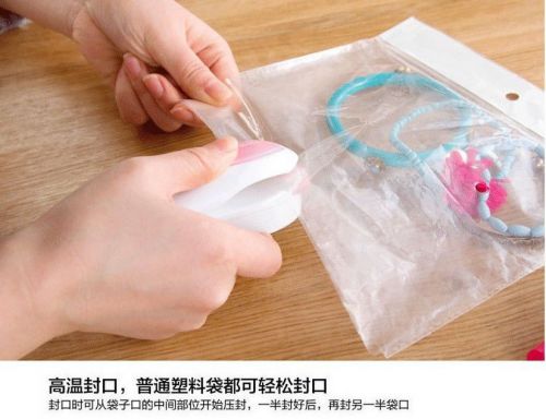 Portable mini plastic bags sealing machine small hand pressure sealing clamp