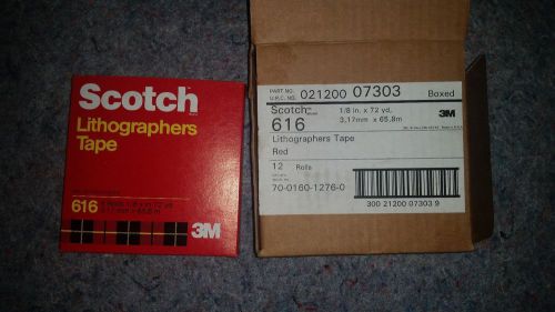 SCOTCH LITHOGRAPHERS TAPE RED 616