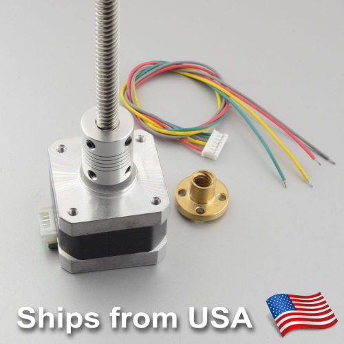 3D Printer Z Axis Lead Screw with Motor 300MM TR8x8 8mm Pitch RepRap Prusa i3