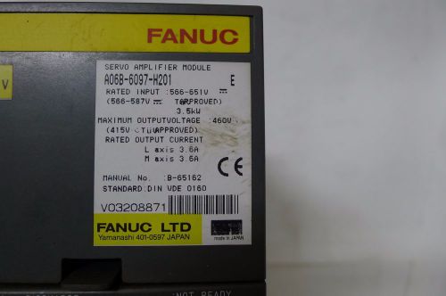 Used FANUC SERVO AMPLIFIER Module A06B-6097-H201 A06B6097H201