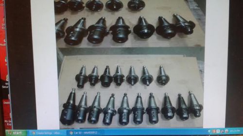 Cat 50 tool holders (endmill/ drill/shell mill/spring collet/tapping) for sale