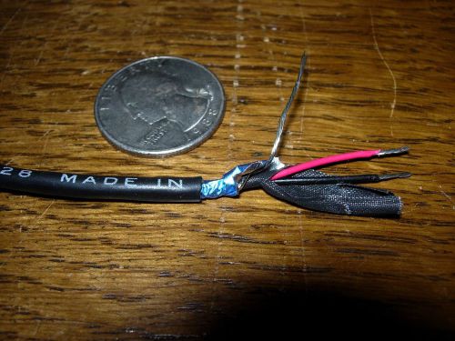 Audio cable, 2-24ga twisted, foil shield and conductive tape, 50ft lengths for sale