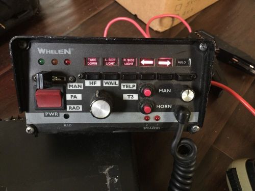 Whelen Siren 295HFSA6 PA Switch Light Bar Control 2 Channel 200 Watts UNTESTED#2