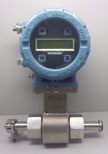 Rosemount 8732 Transmitter with 8721 Flowtube 1/2&#034; Flowmeter 8732EST2A1N0M4