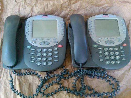 Lot (2) AVAYA 4620 IP Business Phones with Handsets  NO TESTED SELLING AS IS