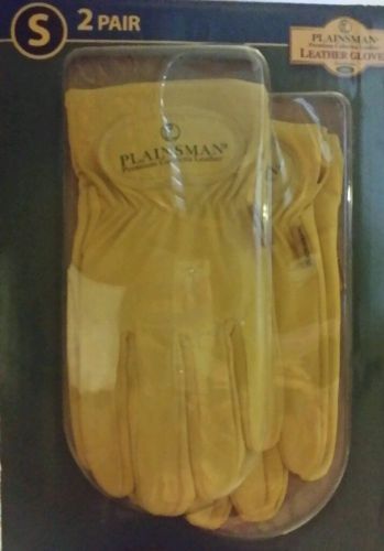 2 Small Plainsman  Premium Cabretta  Leather Gloves