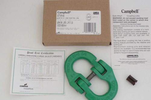 Campbell alloy quik quick hammer link coupling   1/2 ” 15000 lbs 577-9145 grade 100 for sale