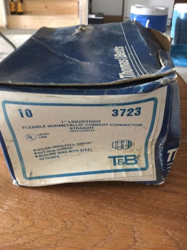 THOMAS &amp; BETTS 3723 STRAIGHT LIQUIDTIGHT CONNECTOR  TYPE A, NEW*