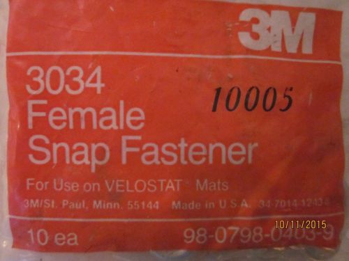 3M FEMALE SNAP FASTENERS 10 IN EACH BAG 3 BAGS FOR VELOSTAT MATS 3034