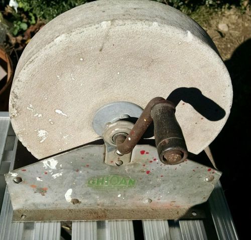 Vintage Ohioan Tabletop Grinding Sharpening Stone Wheel