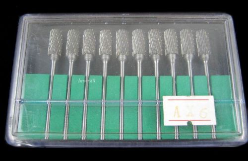 1box new dentistry steel tungsten carbide burs ax6 dental lab equipment lmws for sale