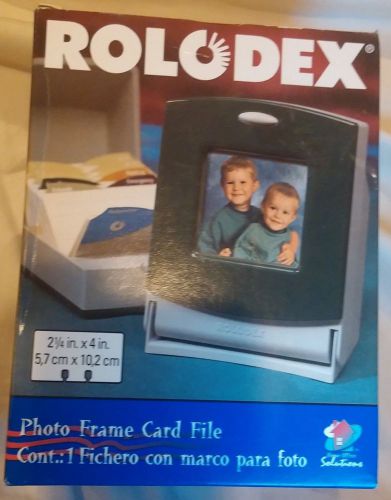 Hunter Green Rolodex Photo Frame Card File NIB