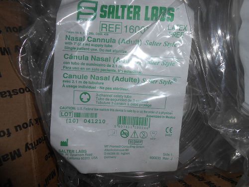 A BOX LOT OF 15 SALTER LABS 1600 7 FT. NASAL CANNULA