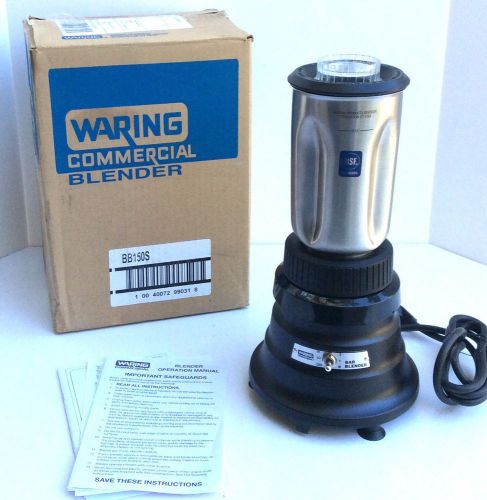 NEW in Box WARING Commercial Blender BB150S 2 Speed w/ 32 oz Stainless Jar