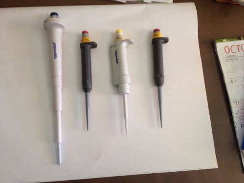 Eppendorf Pipettes (10, 25, 50 and 200 uL fixed Vol)