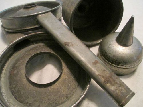 4] Antique 1920-40 vintage CREAM SEPARATOR parts components Spouts Cone Sharples