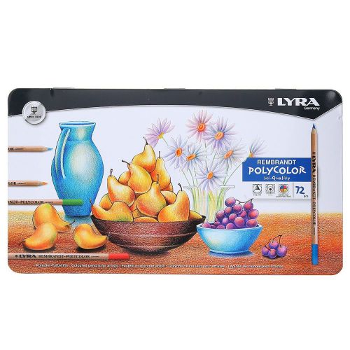 NEW LYRA Rembrandt Polycolor Art Pencils, Set of 72 Pencils, Assorted Colors