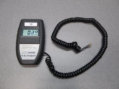 Analytical Industries Medical Oxygen Analyzer Monitor Alarms Probe O2 2000