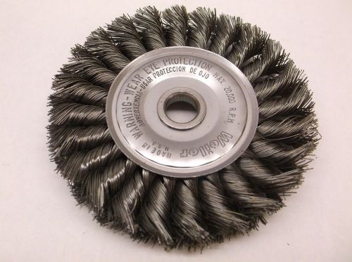 New weiler knot wheel brush 4 in (3a199) (d43a) for sale