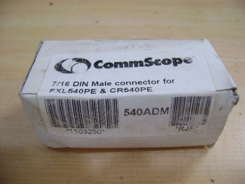 4X COMMSCOPE 540ADM DIN MALE COAX CELL CABLE CONNECTOR FXL540PE CR540PE