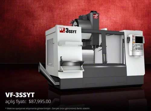 Haas vf-3ssyt super speed cnc vertical machining center for sale