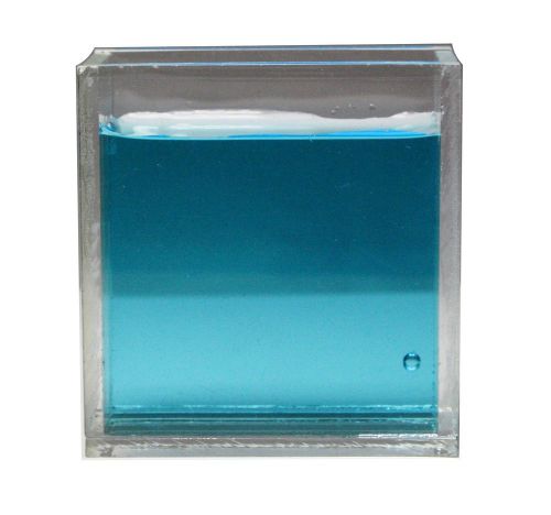 Acrylic rectangular refraction cell - measuring refractive index, physics optics for sale