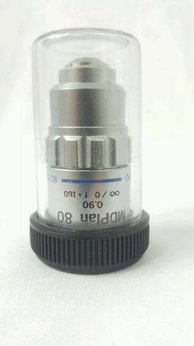 Olympus MDPlan 80x 0.90 f=180 Microscope Objective, in excellent condition.