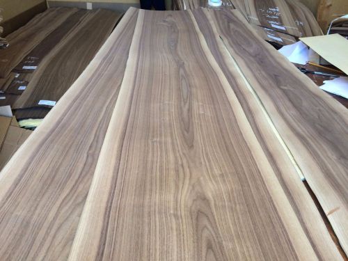 Wood  Walnut Veneer 120x10,13,14,16,total 4  pcs RAW VENEER1/46 N1079.