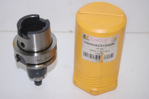 New Kennametal HSK63ACS16060M Combination Shell Mill Adapter