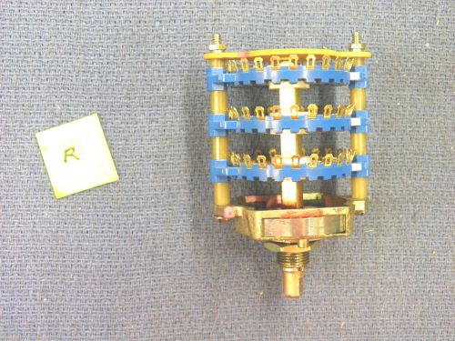 R) Switch, rotary, wafer switch, 3 pole 24 positions, gold plated, NEW