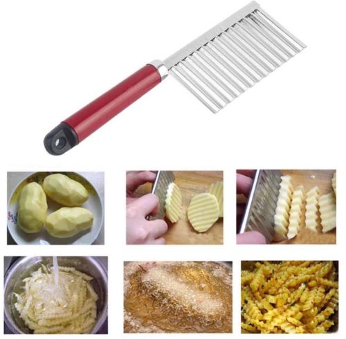 Homemade Wavy Fries/Potato Chip Cutter