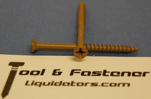 Fastenmaster 2-1/2&#034; tan guard dog deck screws qty 1000 pcs.  13 lbs. for sale