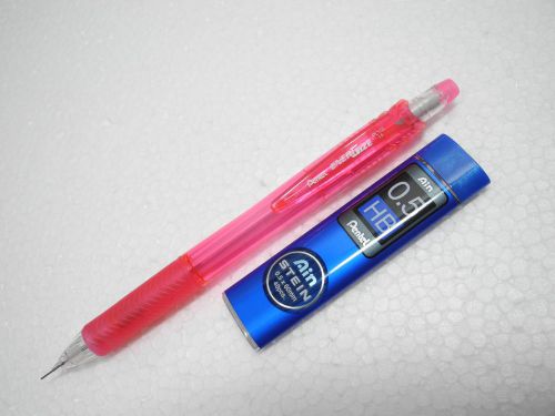 Pink  Pentel Ener Gize-X 0.5mm automatic pencil free pencil leads