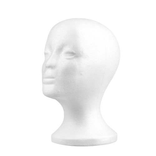 NEW Female Styrofoam Mannequin Manikin Head Model Wig Hair Glasses Display FL5