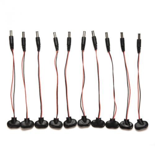 10pcs 9V Battery Snap T-Type cable 18cm/7.09&#034; Male DC Plug to 9V Batttery  LAUS