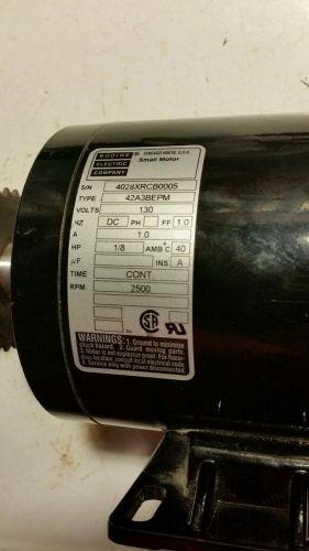 Bodine Electric Gear Motor 130 V 1/8 HP 2500 RPM 42A3BEPM