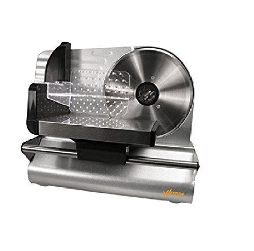 Electric meat slicer cheese cutter food pusher machine kitchen cutting equipment for sale