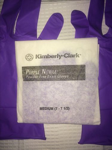 186 Kimberly-Clark Nitrile Powder-Free Exam Gloves, Medium,