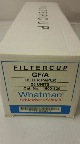 Whatman filter gf/a 1600-820 25 units filter cup for sale