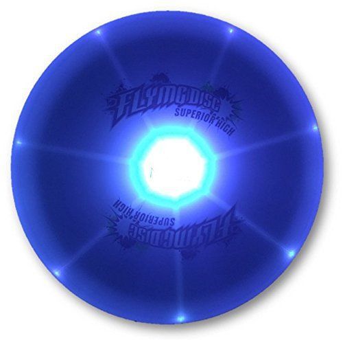 Ultra-bright led frisbee multi colored fiber-optic array illuminating ultimat... for sale