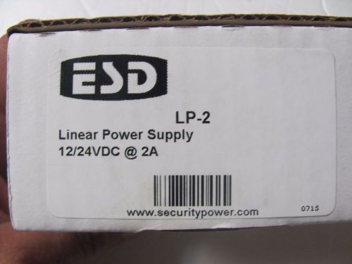 ESD LP-2 Linear Power Supply 12/24VDC NEW SEALED