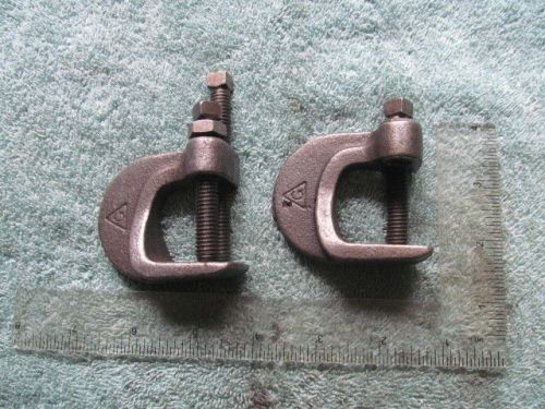 Vintage 3/8 r beam clamp set of 2 for sale