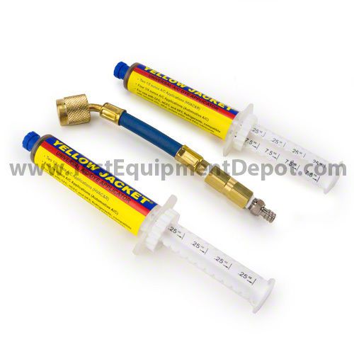 Yellow jacket 69702 hose plus 2 injectors for ac/r for sale
