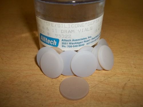 NEW Alltech 95322 22mm TFE/Silicone For 6 8 11 Dram Vials, Lot of 10 *FREE SHIP*