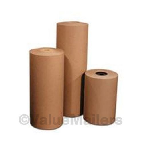 30&#034; 50 lbs 870&#039; Brown Kraft Paper Roll Shipping Wrapping Cushioning Void Fill